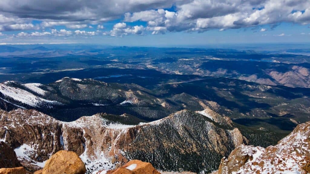 View From Pikes Peak Summit